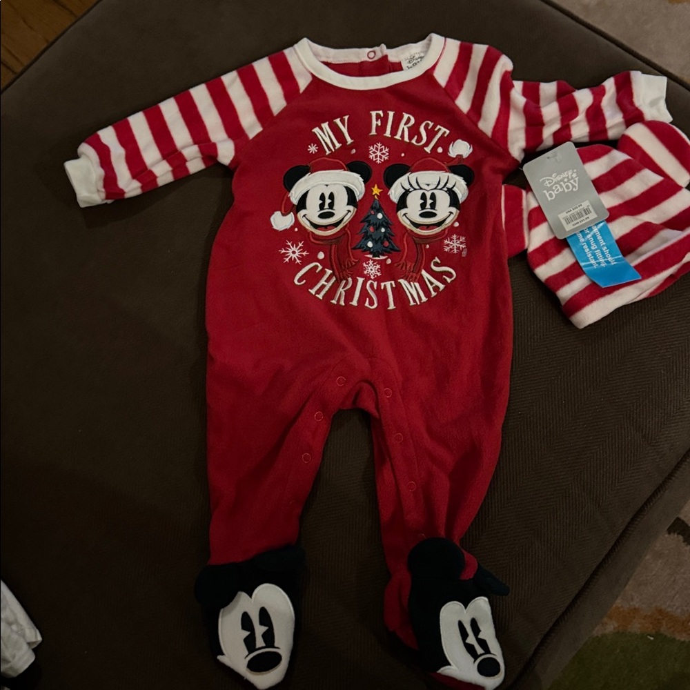 My First Christmas Disney Onesie NWT